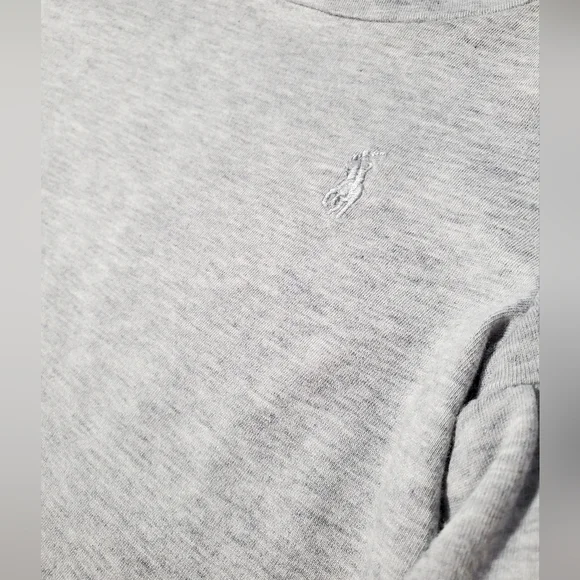 Polo by Ralph Lauren Kids Heathered Gray Ruffle Sleeve Top Size 3T - Picture 3 of 7